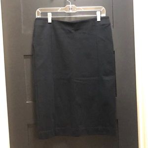 NWOT Ann Taylor Black Pull-On Pencil Shirt